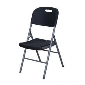 Black Blow Molded Folding Chair