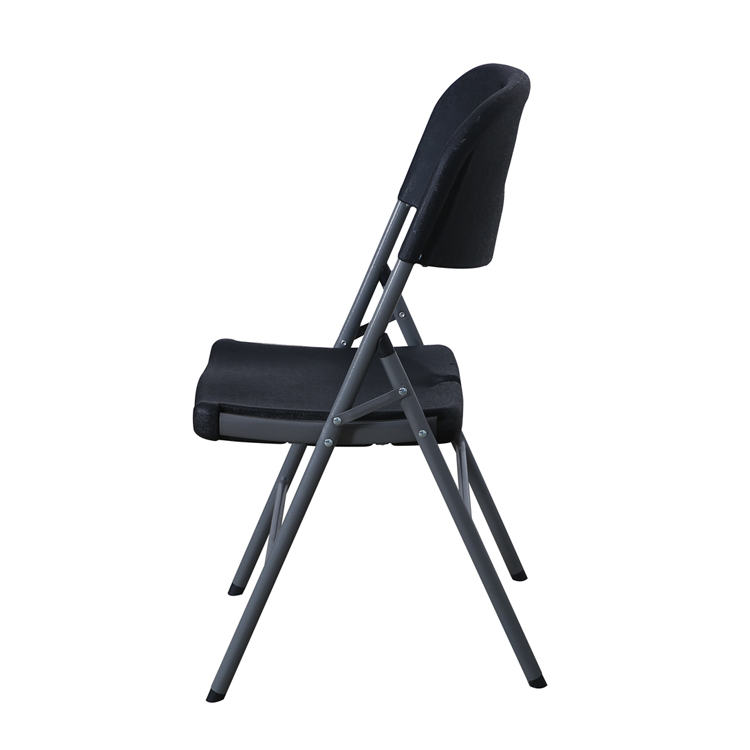 Black Blow Molded Folding Chair