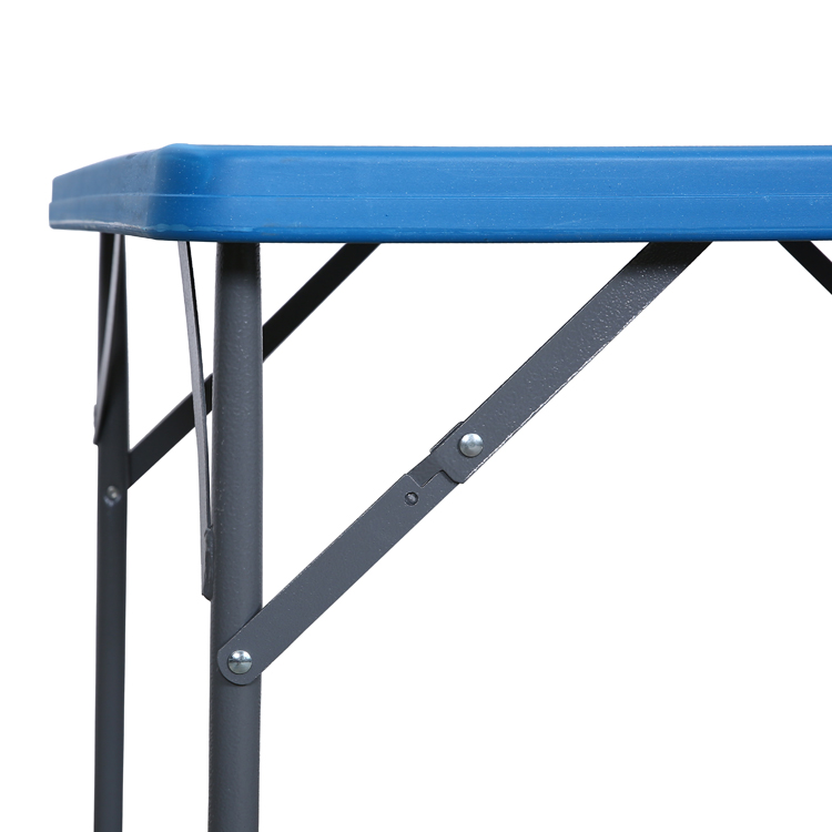 Blue 87cm Square Folding Table