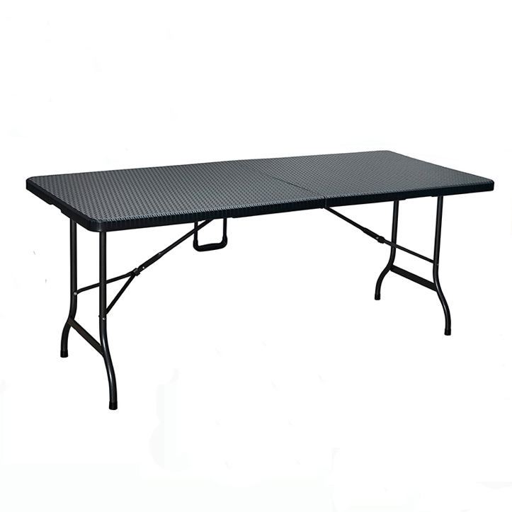 6FT Rattan Folding Table